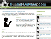 Tablet Screenshot of gunsafeadvisor.com